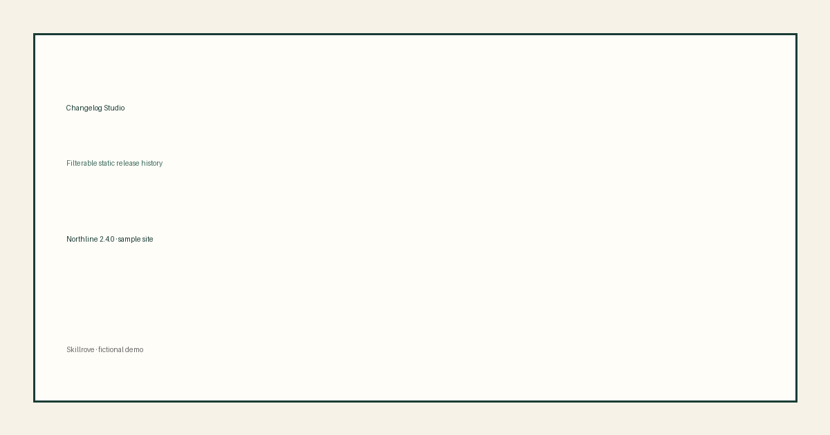 Changelog Studio result preview