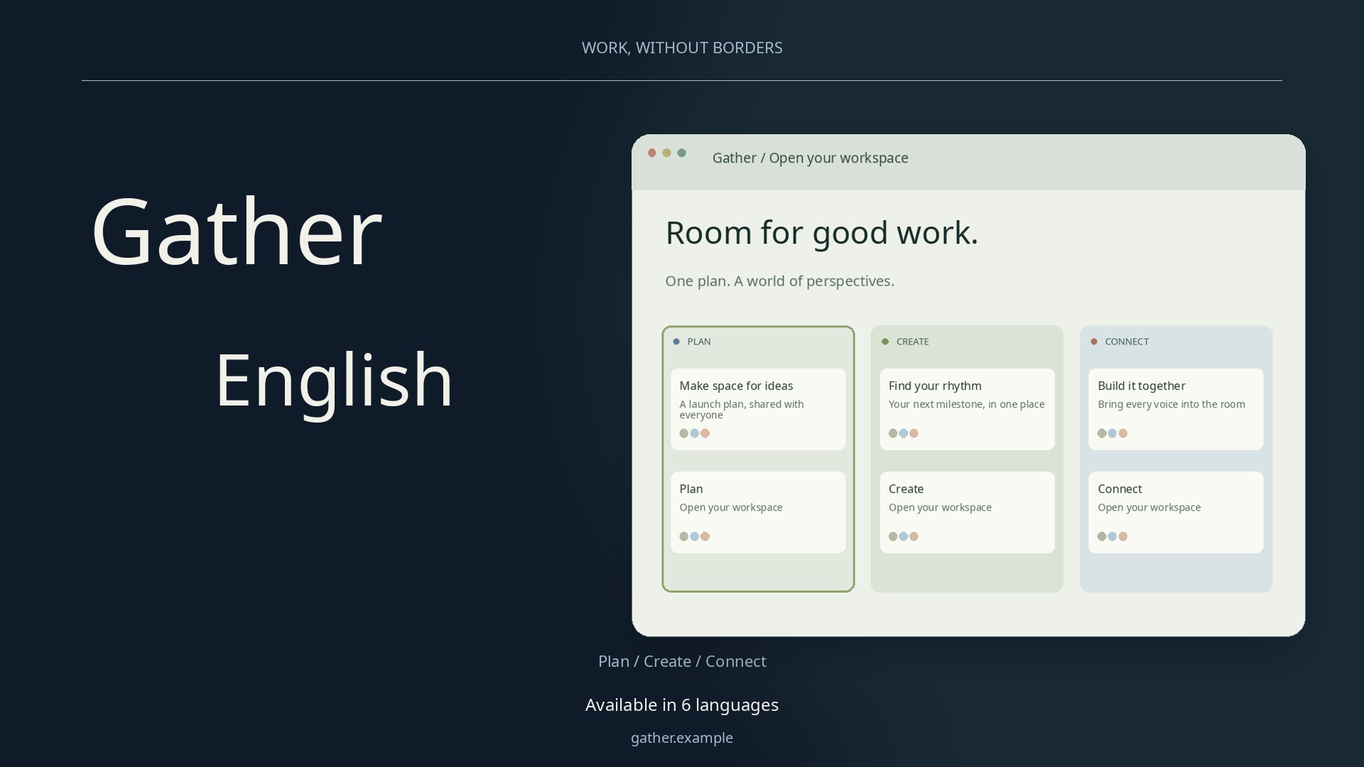 Gather — Product launch