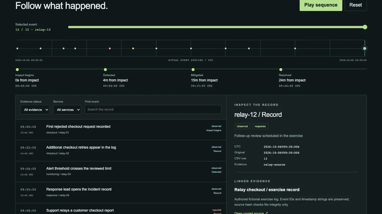 Incident Replay Studio result preview
