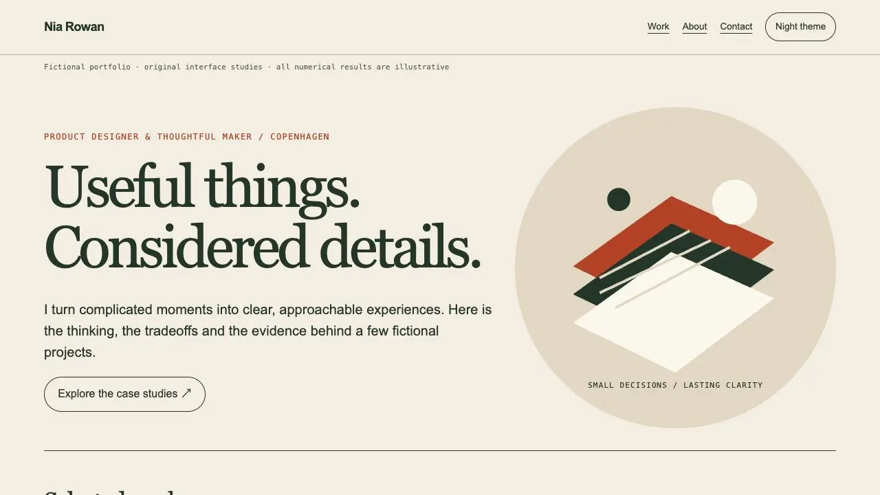 Portfolio Case Study Studio result preview