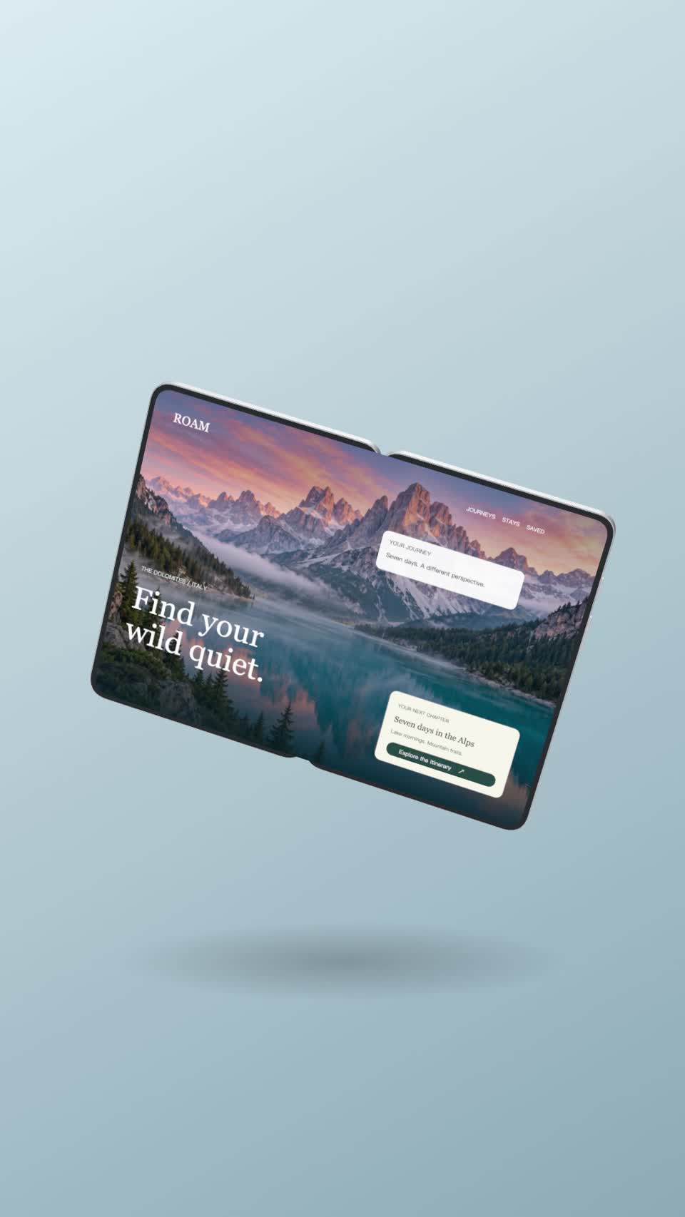 Travel mockup result