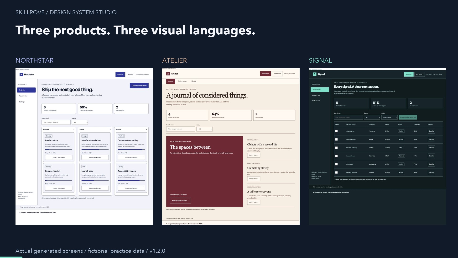 Design System Studio result preview